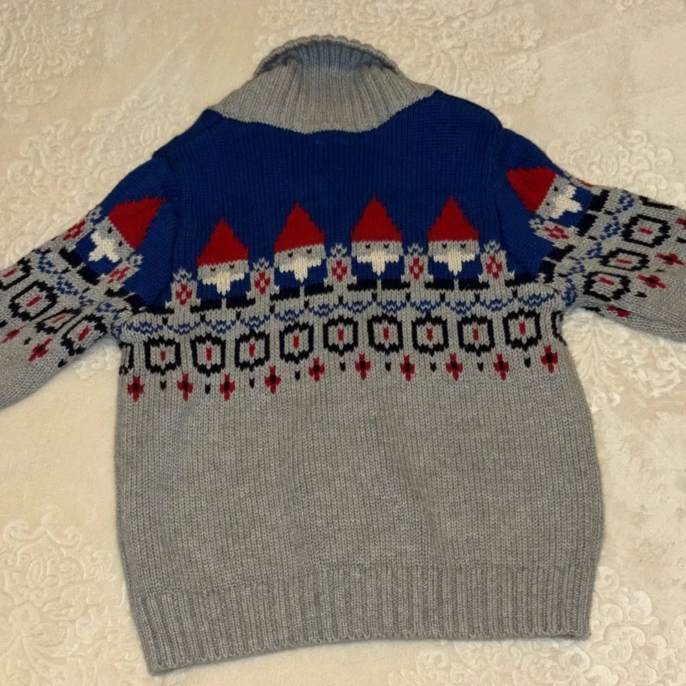 BABY GAP CARDIGAN WITH GNOMES